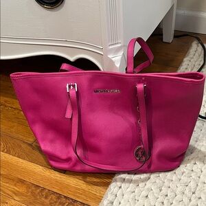 Michael Kors Fuchsia Tote Bag